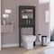 Tuhome Madrid Over The Toilet Cabinet, Double Door, Two Shelves, Black ALW7961 - alternate 2
